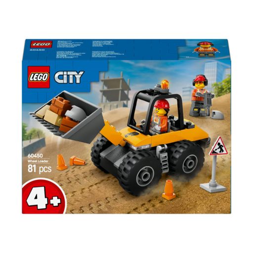 LEGO City Great Vehicles 60450 Sárga kerekes rakodógép