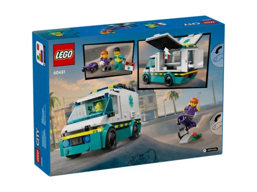LEGO City Great Vehicles 60451 Sürgõsségi mentõautó