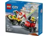 LEGO City Great Vehicles 60458 Pizzásautó vs. tûzoltóautó, versenyautós csomag