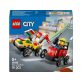   LEGO City Great Vehicles 60458 Pizzásautó vs. tûzoltóautó, versenyautós csomag