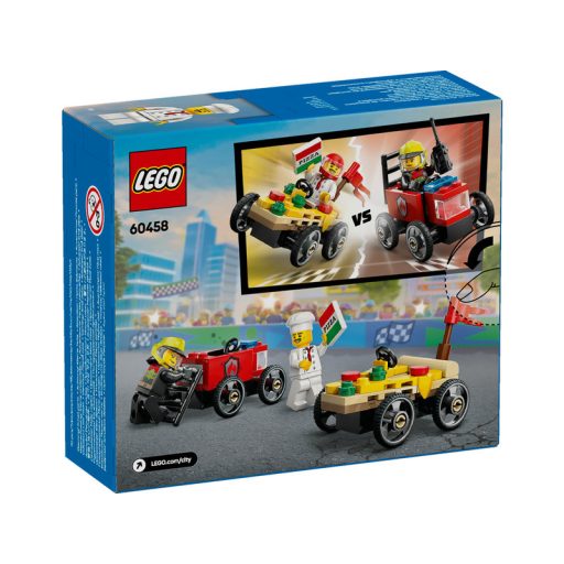 LEGO City Great Vehicles 60458 Pizzásautó vs. tûzoltóautó, versenyautós csomag