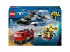 LEGO City Great Vehicles 60462 Helikopter, tûzoltóautó és tengeralattjáró egy csomagban