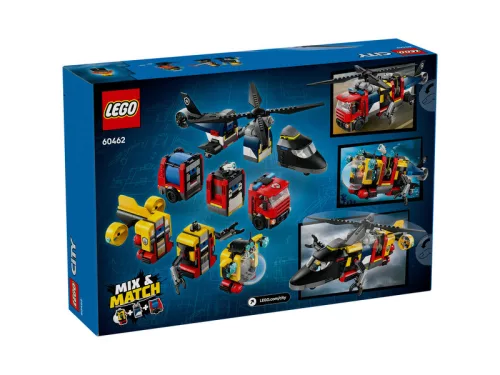 LEGO City Great Vehicles 60462 Helikopter, tûzoltóautó és tengeralattjáró egy csomagban