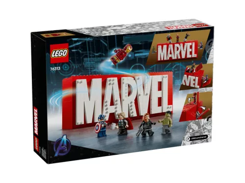 LEGO Super Heroes Marvel 76313 Marvel logó és Minifigurák