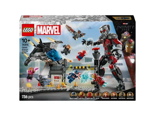 LEGO Super Heroes Marvel 76314 Amerika kapitány: polgárháború csatajelenet