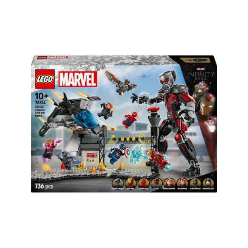 LEGO Super Heroes Marvel 76314 Amerika kapitány: polgárháború csatajelenet