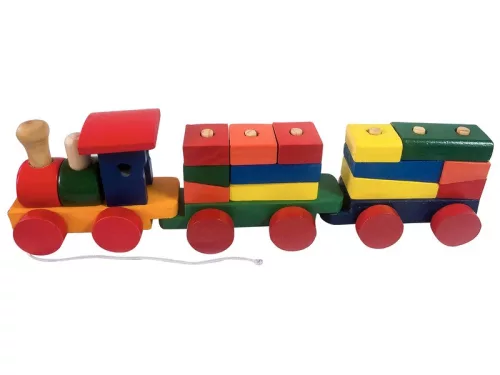 Színes 18 darabos favonat