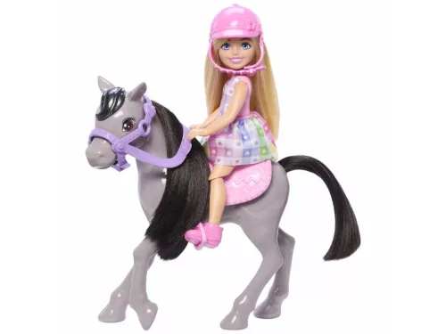 Barbie Chelsea és pónilova készlet