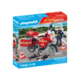 Playmobil: Motoros tûzoltó olajfoltokkal