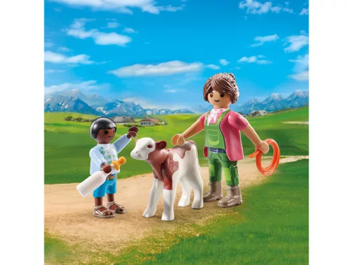 Playmobil: Duo Pack Farmer borjúval