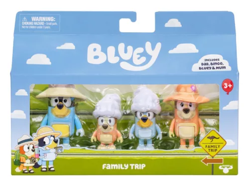 Bluey Szett Családi Utazás 4db