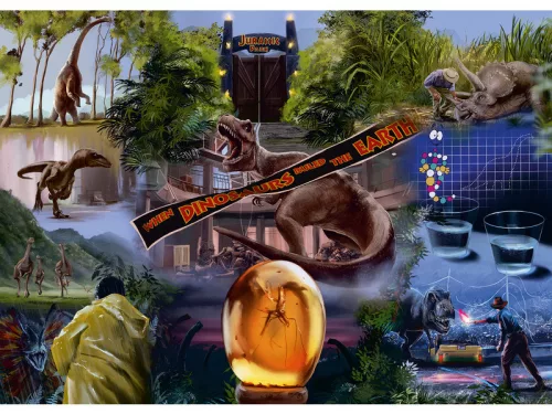 Puzzle 1000 db - Jurassic park