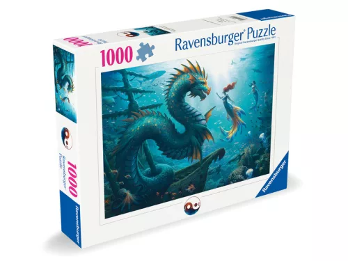 Puzzle 1000 db - Sárkány, sellõ, teknõs
