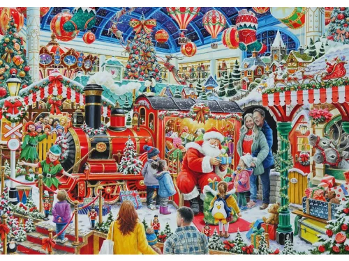 Puzzle 1000 db - A mikulás gõzöse