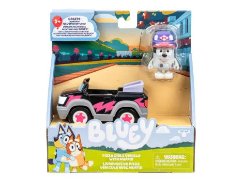 Bluey Autó Pizza Muffin Figurával