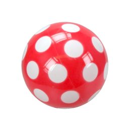 Pöttyös lakkfényû labda - 18 cm, többféle
