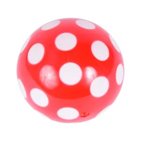 Pöttyös lakkfényű gumilabda - 11 cm, többféle