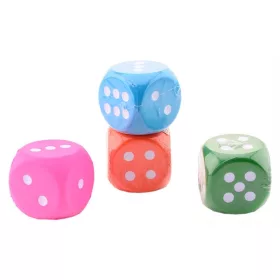 Szivacs dobókocka - 8 cm, többféle