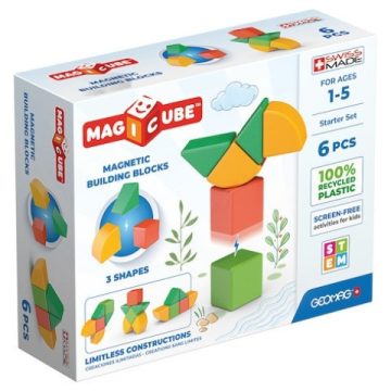   Geomag MagiCube - Kezdő Mágneses Építőkocka Szett 6 db-os