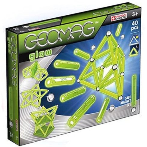 Geomag Glow Foszforeszkáló mágneses készlet 40 db-os