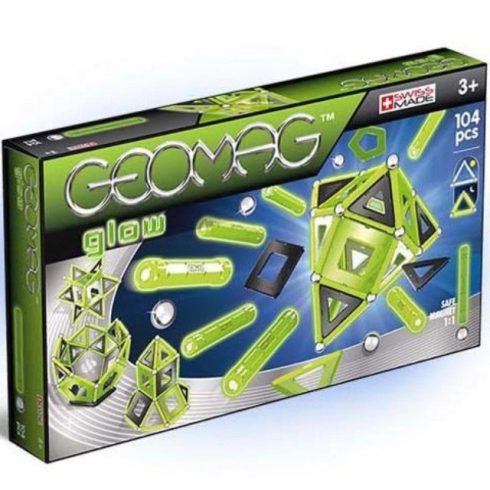 Geomag Glow Foszforeszkáló mágneses készlet 104 db-os