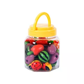 Fűzhető fa gyümölcs készlet