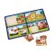 Háziállatok 8 darabos fa puzzle
