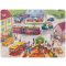 Autók 9 darabos fa puzzle