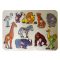 Afrikai állatok 10 darabos fa puzzle
