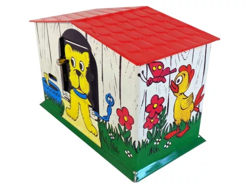 Fém Persely - Kutyaház