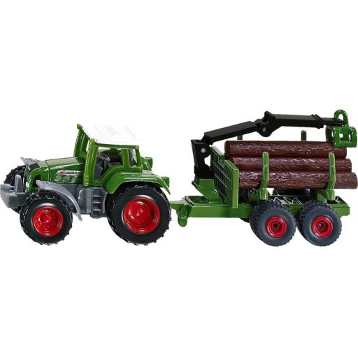 SIKU Claas traktor rönkszállító utánfutóval - 1645