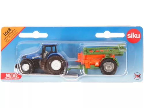 SIKU - New Holland traktor - utánfutó - 1668