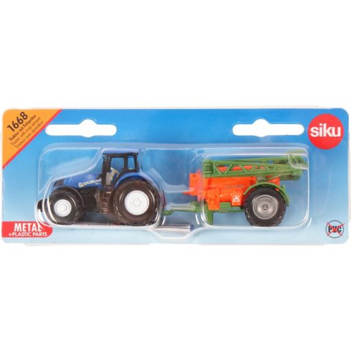 SIKU - New Holland traktor - utánfutó - 1668
