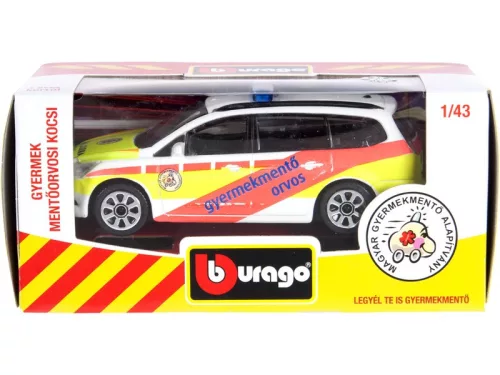 Bburago 1:43 Gyermekmentő mentőorvosi autó