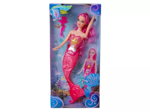 Világító sellő baba - 30 cm, többféle
