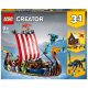 Lego Creator - Viking hajó és a Midgard kígyó - 31132