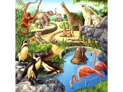 Ravensburger: Állatok 3 x 49 darabos puzzle