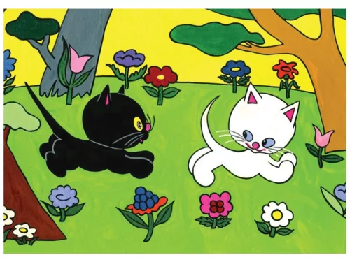 Cikicakk, a fekete cica diafilm 34104237