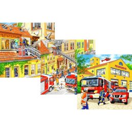 Ravensburger: Tûzoltók 3 x 49 darabos puzzle