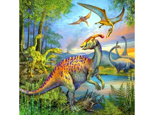 Ravensburger: Dinoszauruszok 3 x 49 darabos puzzle