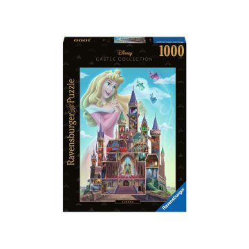 Puzzle 1000 db - Disney kastély Csipkerózsika