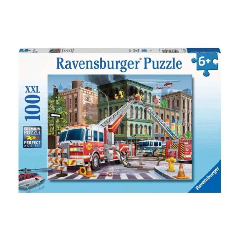 Ravensburger Puzzle 100 db - Tűzoltóautó