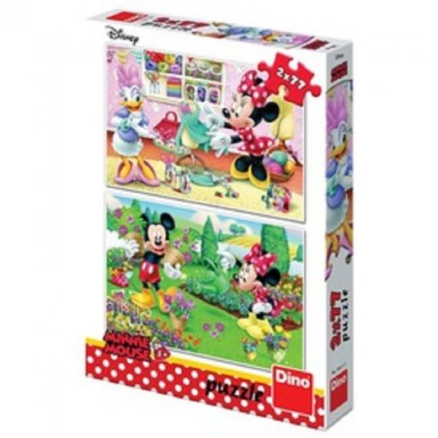 Szorgalmas Minnie egér 2 x 77 darabos puzzle