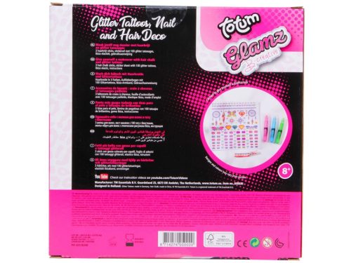Totum Glamz tetováló, haj- és körömdíszítő készlet
