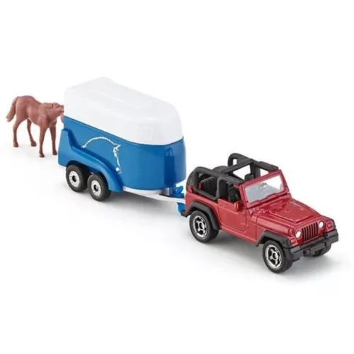SIKU Jeep Wrangler lószállítóval 1:55 - 1651