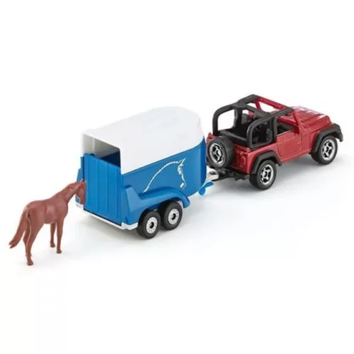 SIKU Jeep Wrangler lószállítóval 1:55 - 1651