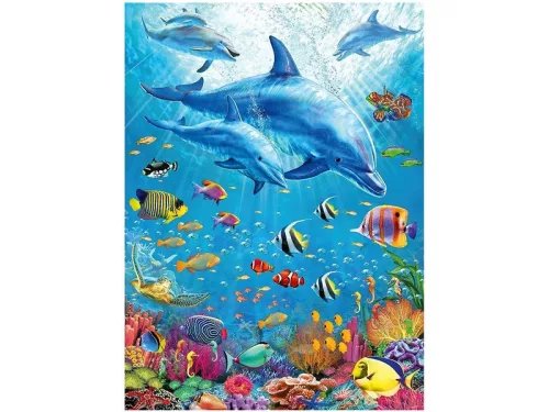 Ravensburger: Puzzle 100 db - Delfin a vízben