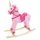 Unikornis hintaló - rózsaszín, 68 cm