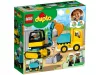 LEGO duplo Town Teherautó és lánctalpas exkavátor 10931