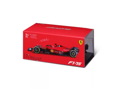 Bburago 1/43 Ferrari versenyautó - F1-75(sisakkal)